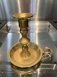 vintage mid century modern Brass Chamber Finger loop ...