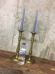 Vintage Cast Brass Pillar Candle Stick Holder, 12" Tall Candle Stick Holders, Large Candlestick Holder - Etsy