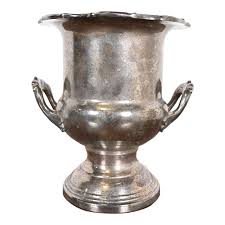 Tiffany & Co. Style Art Deco Silverplate Champagne Bucket or Wine Cooler | Chairish