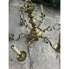 Early 19th Century Early English Brass Wired Chandelier ...