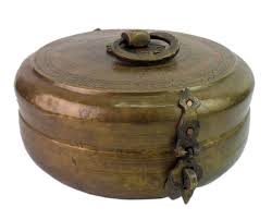 Handmade Old Brass Chapatti Box Indian Daily Kitchen Utility Storage Box G66-992 | eBay