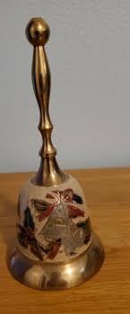 Brass Christmas Bells and Holly Bell - Etsy