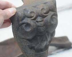 Antique/ Vintage 4 Cast Iron Feet/legs for Cast Iron Tub Intricate Design 10"h - Etsy