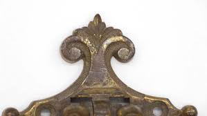 Mid 20th Century Cast Bronze Ring Bail Drawer Pull | Chairish