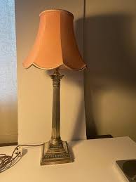 Silver plated Graduated and Fluted Corinthian column “presentation” lamp. For Sale at 1stDibs