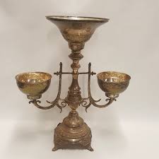 1980s Large Silverplate Aldas Epergne | Chairish