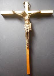 An Attractive Vintage French Plain Brass and Bronze Crucifix. (special Offer Free Mailing to Any Location). - Etsy India