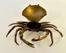 Brass Crab Ashtray or 420 Holder For Sale at 1stDibs ...