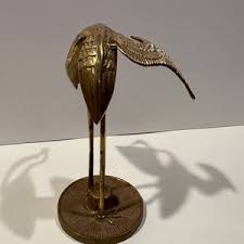 Beautiful Brass Cranes Vintage 1970s - Etsy