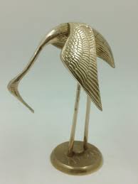 Vintage Brass Crane - Etsy Canada