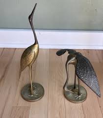 Vintage Brass Crane | eBay