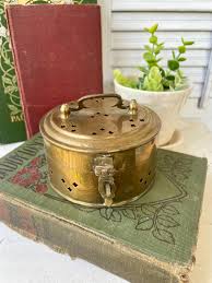Brass Filigree Jewelry Box, Vintage Vanity Stash Box - Etsy