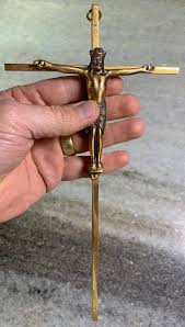 Vintage Quality Brass Bronze Jesus on Cross Crucifix Inri Jesus of Nazareth - Etsy