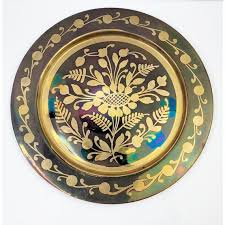 Vintage India 8-piece Brass Iridescent Decanter Tray Cordial Cups Set Decoration - Etsy