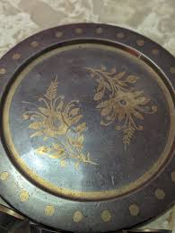 Vintage 6 Piece Tea Coffee Arabian Style Brass Service Set With Teapot, Tray and 4 Small Cups With Floral Engraved Design - Etsy