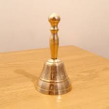Vintage Solid Brass Bell || Simple Design || Brass Bell With Brass Handle / Classic Bell - Etsy