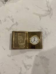 chass desk brass clock | eBay