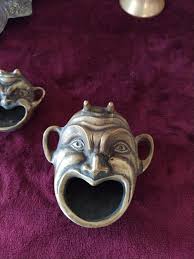 Antique Solid Brass Devils Early 20th Century Art Nouveau LOT 2, Ashtrays, Pocket Emptiers, Paperweights, Incense Burners, Rare Objects, Collection - Etsy UK