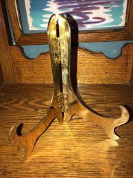 Vintage Brass Easel. Brass Tabletop Easel. Brass Picture Frame Easel. Tabletop Easel