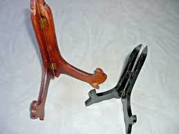 Lot of Two Wooden Hinged Display Stand Easel Picture Photo Plate Stand | eBay