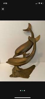 DOLPHINS BRASS STATUE - collectibles - by owner - sale - craigslist