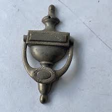 Vintage Classic Traditional Brass Door Knocker Gold Crest ...