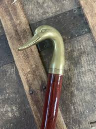 Vintage Long Handled Wood & Brass Shoehorn Duckhead 19 in ...