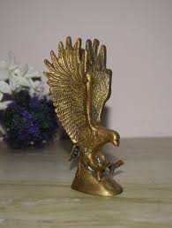 Antique Finish Eagle God Statue Brass Metal Bird Sculpture Decorative Idol HK312 | eBay