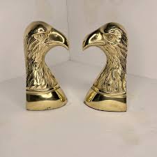 Vintage Brass Eagle Bookends- a Pair | Chairish