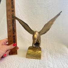Vintage Brass Eagle Sculpture Figurine Bird of Prey Home Decor Collectible - Etsy