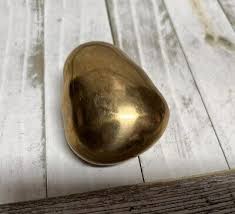 VTG Brass Skull Head Skeleton HALLOWEEN Figurine Paperweight Decor Goth Oddity | eBay