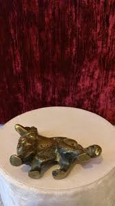 Vintage Solid Brass Dog ~ Lassie / Collie ~ Figurine Ornament Paperweight | eBay