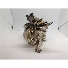 Victorian Silverplate Chinoiserie Dragon Candle Holders - a Pair | Chairish