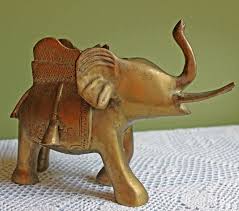 Brass Elephant Figurine - Business Cards Holder – Anything ...
