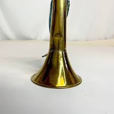 Vintage English Brass Horn Christmas Ornaments With Peacock ...