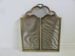 Fireplace Screen, Spark Guard "made in Italy" in Brass, 3 ...