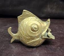 Brass Fish Ashtray Indiana Collectible Ashtrays | eBay