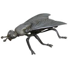 Vintage Metal Fly Ashtray, Fly Figurine, Mid-20th Century at 1stDibs | vintage fly ashtray, metalfly