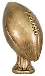 5 3/4" Antique Gold Football Resin | Trophy King of Ramsey
