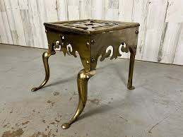 Antique Brass Fireplace Trivet / Footman | Chairish