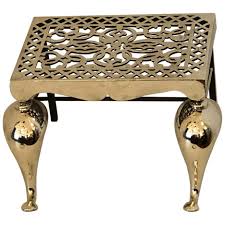 19th Century Brass Trivet/Footman | David Skinner Antiques