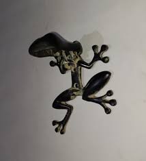 Brass Amphibian Toad Shape Doorbell Spring Frog Door Knocker ...