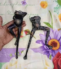 Toad Frog Statue Table Showpiece | Brass Lazy Frog Friend ...