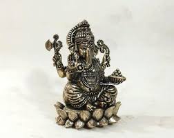 Small Brass Ganesha Statue: Hindu Ganpati Idol (7.5cm) - Etsy