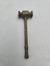 Vintage Solid Brass Auctioneer Hammer / Judge Gavel 6 ...