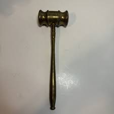 Vintage Brass Gavel Paperweight Hammer 9 1/4" Long | eBay