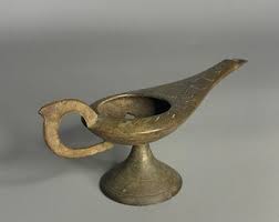 French Vintage Brass Color Metal Genie Lamp Probably Candle Stick Holder - Etsy