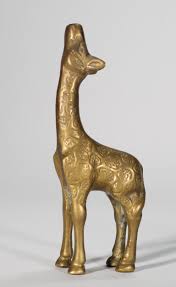 Set of 3 Brass Giraffe Figurines, Mid Century Modern set #2 ...