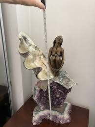 Manuel Vidal Statue Bronze Sculpture Amethyst Geode for Sale in Redondo Beach, CA - OfferUp