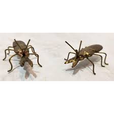 Vtg Brass Metal, Grasshopper Movable Legs, Collectible ...